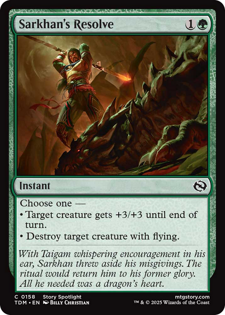 Sarkhan's Resolve [Tarkir: Dragonstorm] | Lots Moore NSW
