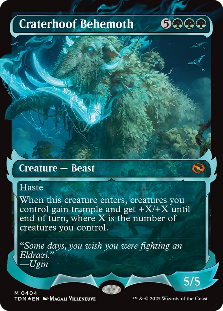 Craterhoof Behemoth (Showcase) [Tarkir: Dragonstorm] | Lots Moore NSW