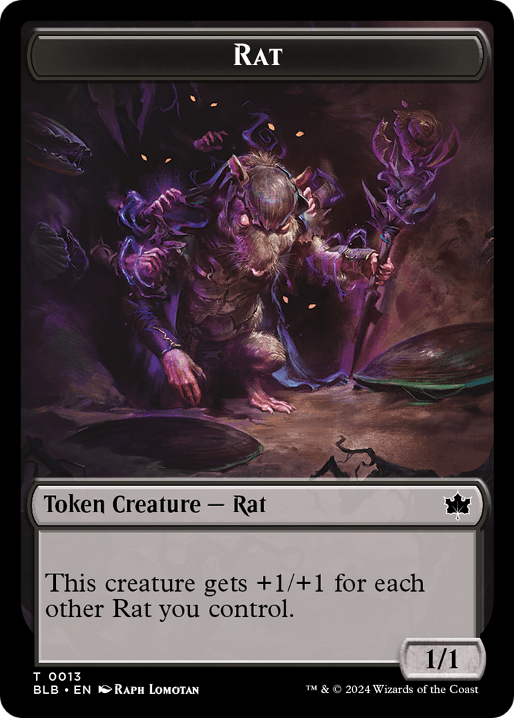 Rat Token [Bloomburrow Tokens] | Lots Moore NSW