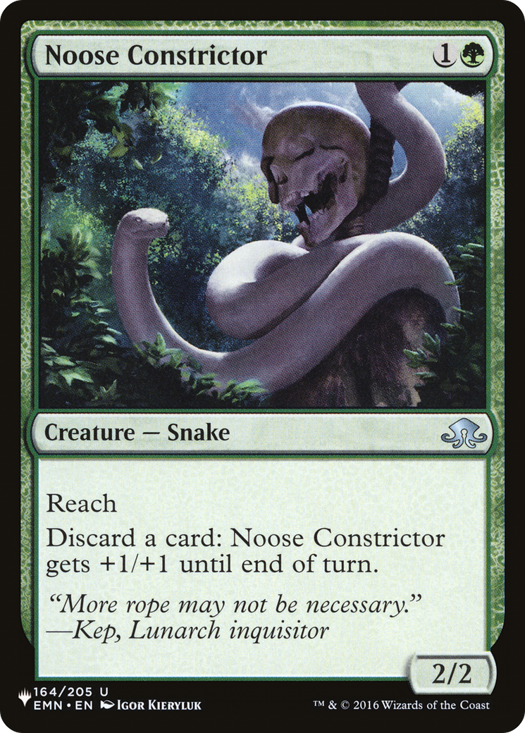 Noose Constrictor [The List] | Lots Moore NSW