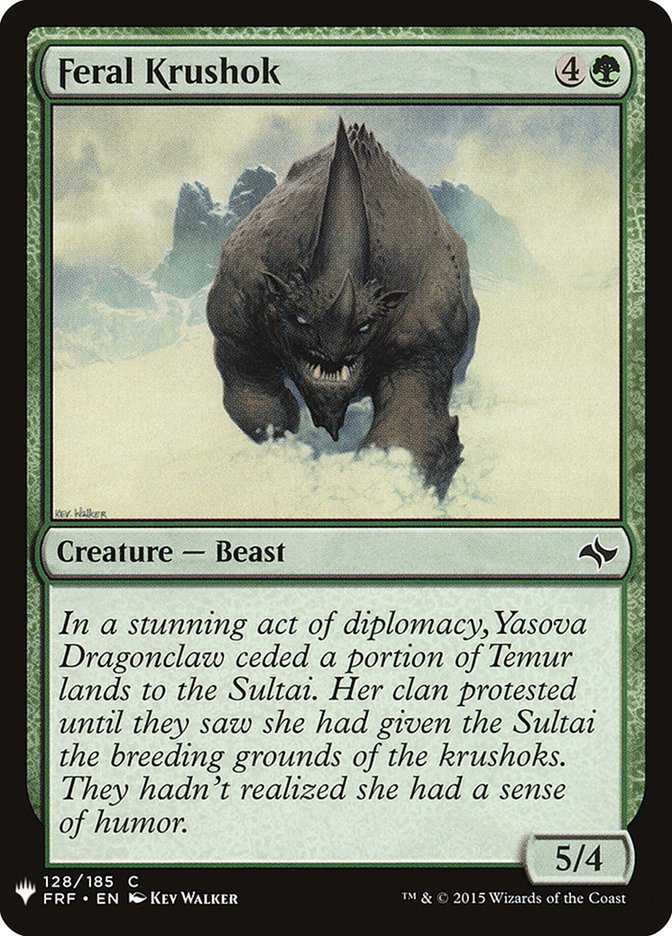 Feral Krushok [Mystery Booster] | Lots Moore NSW