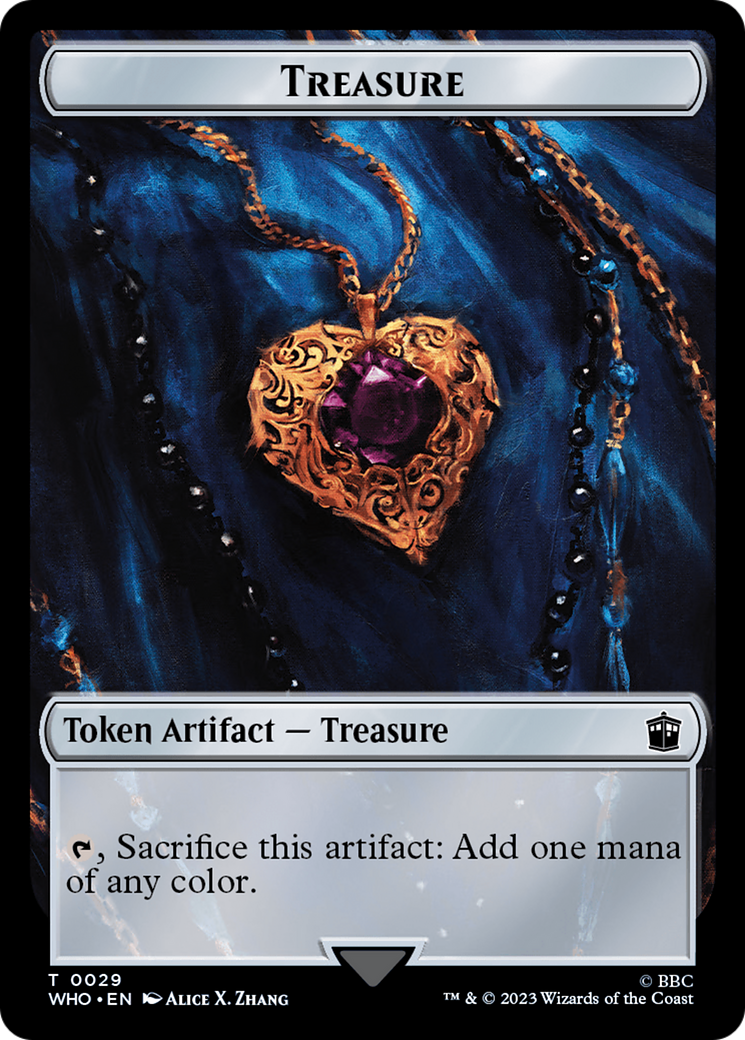 Warrior // Treasure (0029) Double-Sided Token [Doctor Who Tokens] | Lots Moore NSW