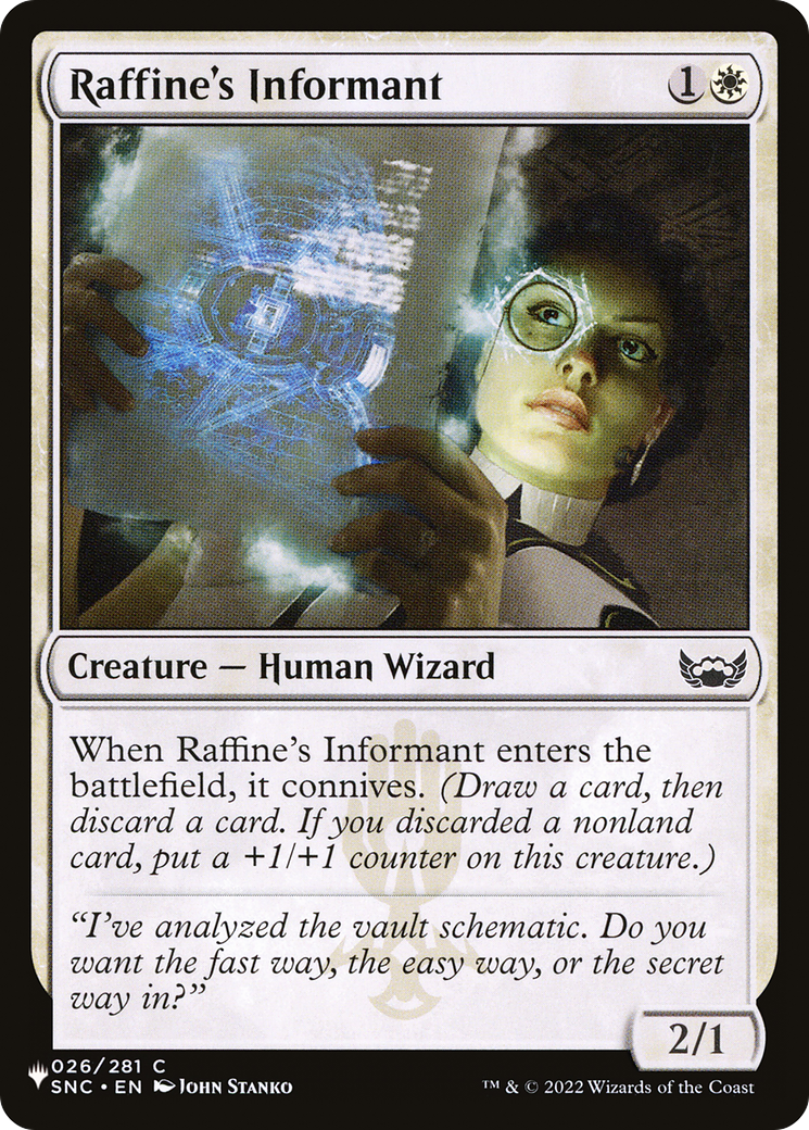 Raffine's Informant [The List] | Lots Moore NSW