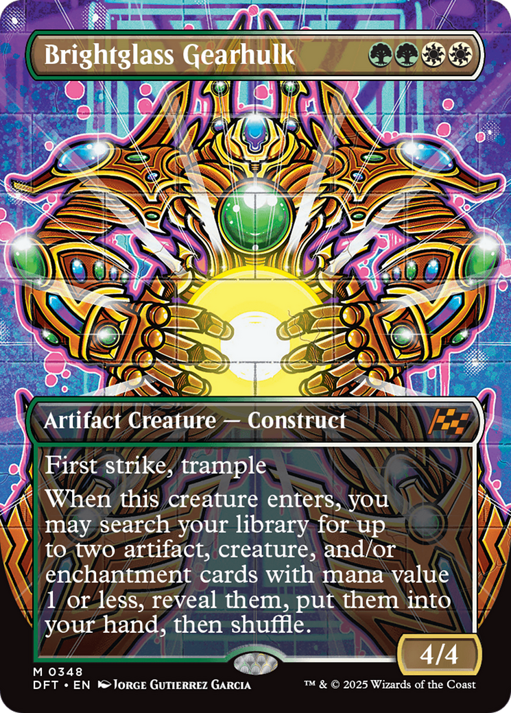 Brightglass Gearhulk (Borderless) [Aetherdrift] | Lots Moore NSW