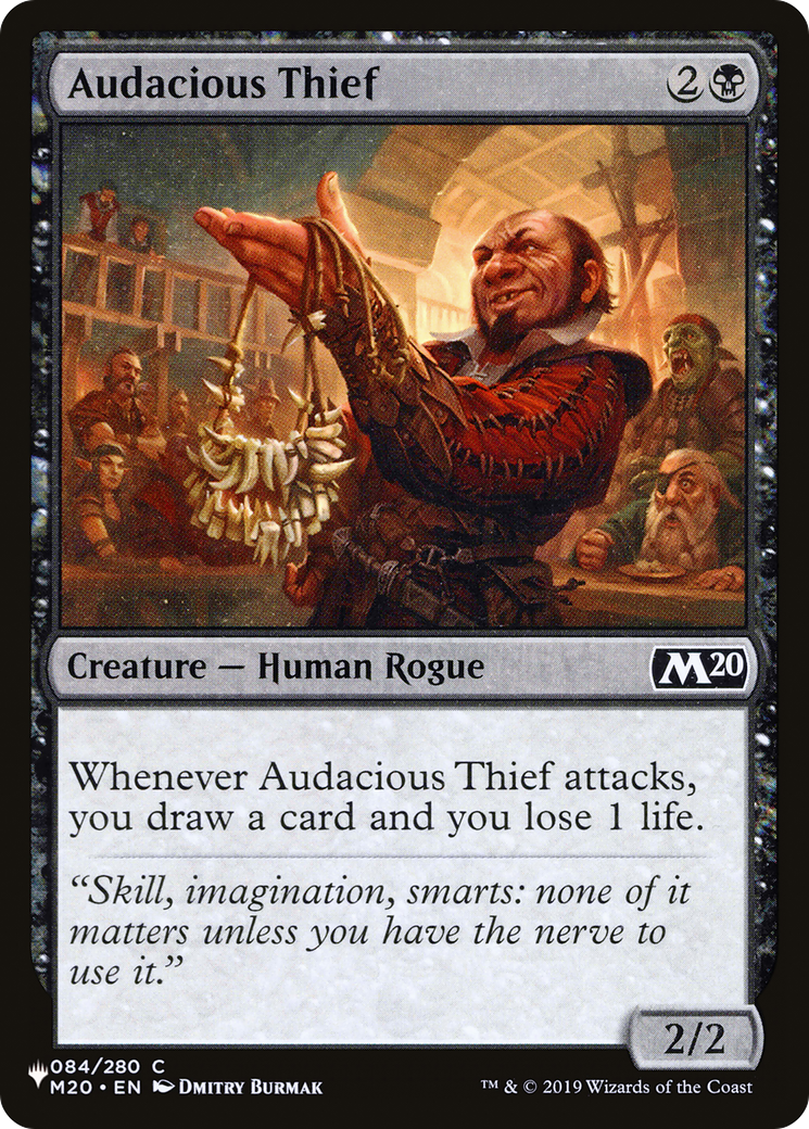 Audacious Thief [The List Reprints] | Lots Moore NSW