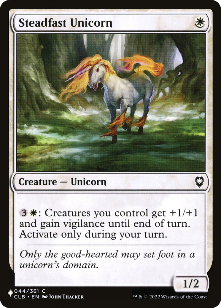 Steadfast Unicorn [The List] | Lots Moore NSW