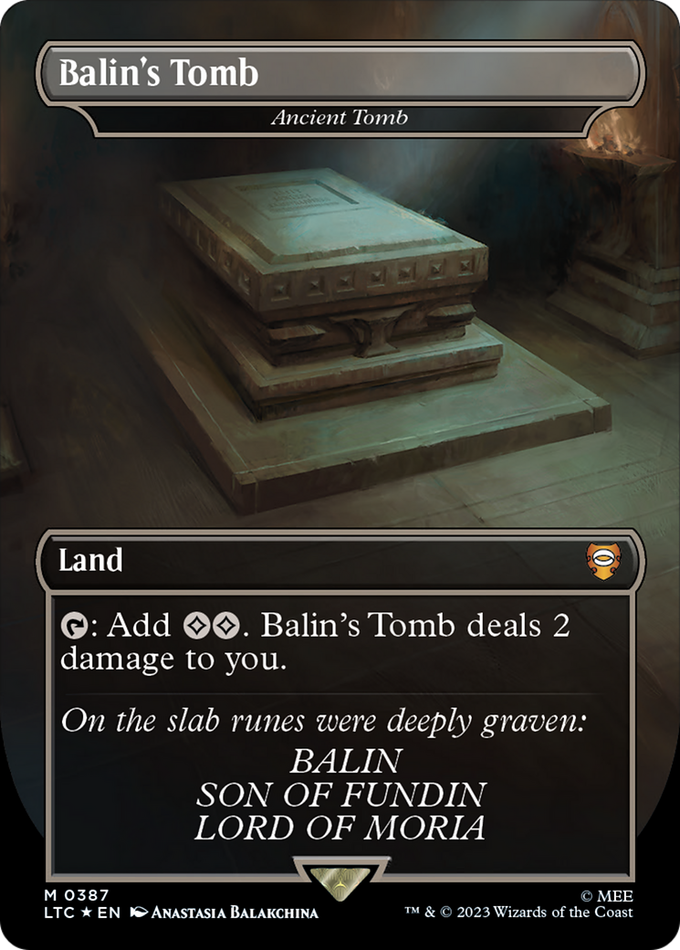 Balin's Tomb - Ancient Tomb (Surge Foil Realms and Relics) [The Lord of the Rings: Tales of Middle-Earth Commander] | Lots Moore NSW