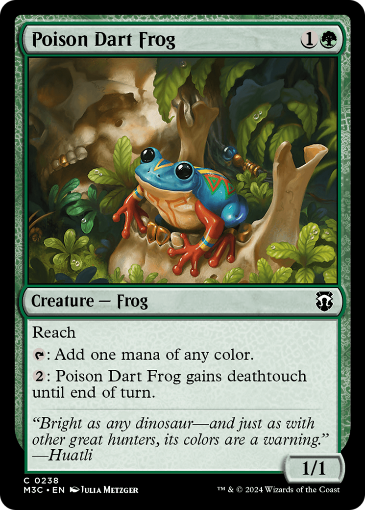 Poison Dart Frog (Ripple Foil) [Modern Horizons 3 Commander] | Lots Moore NSW