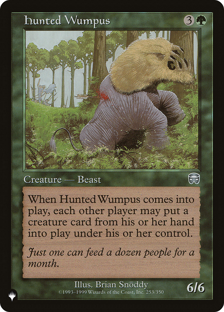Hunted Wumpus [The List] | Lots Moore NSW