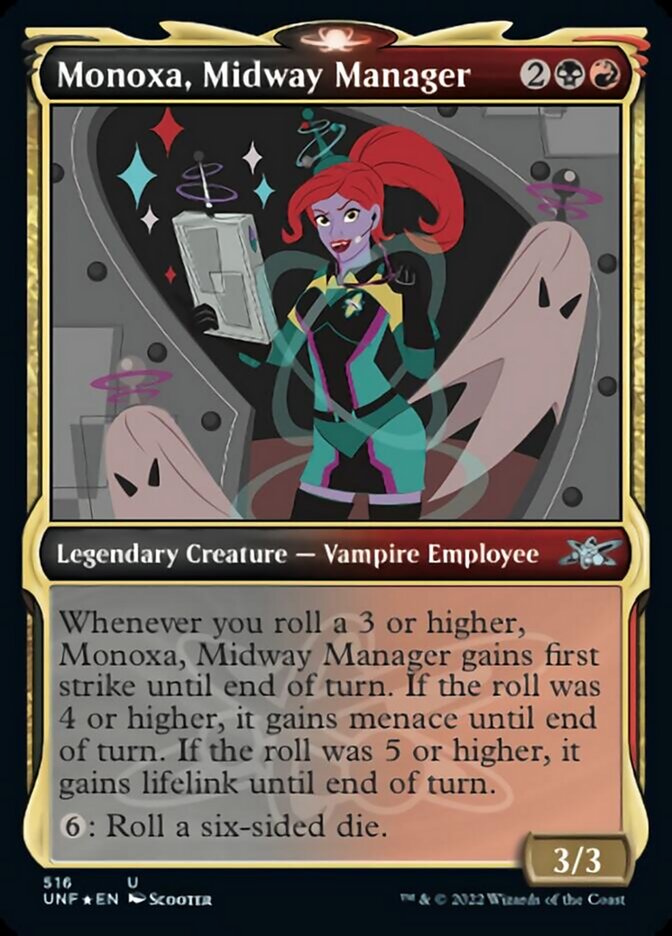 Monoxa, Midway Manager (Showcase) (Galaxy Foil) [Unfinity] | Lots Moore NSW