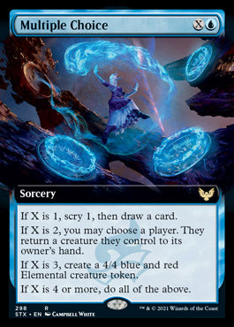 Multiple Choice (Extended Art) [Strixhaven: School of Mages] | Lots Moore NSW
