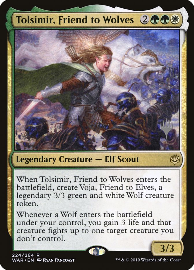 Tolsimir, Friend to Wolves (Promo Pack) [War of the Spark Promos] | Lots Moore NSW