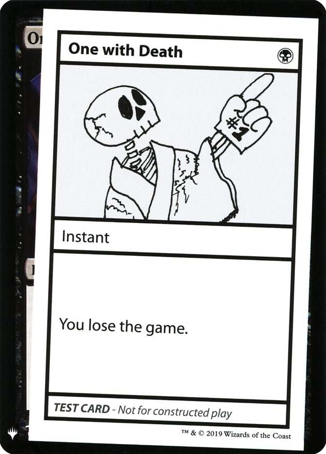 One with Death [Mystery Booster Playtest Cards] | Lots Moore NSW