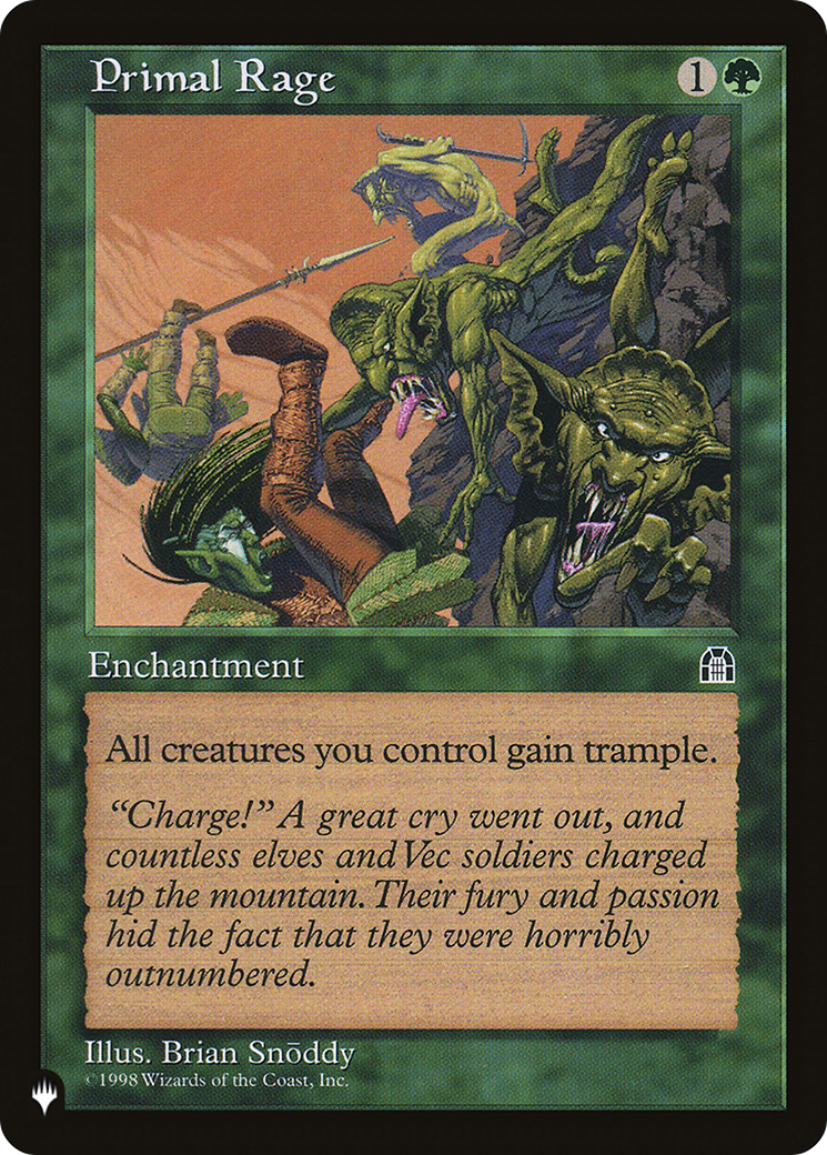 Primal Rage [The List] | Lots Moore NSW