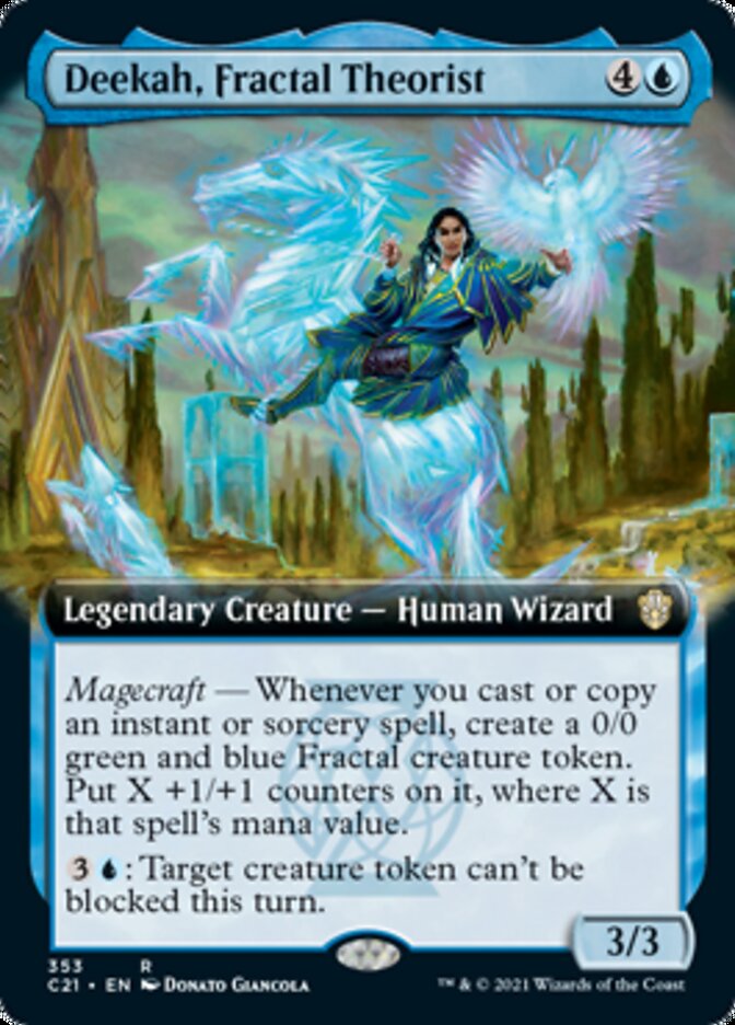 Deekah, Fractal Theorist (Extended Art) [Commander 2021] | Lots Moore NSW