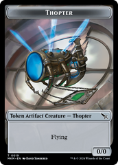 Detective // Thopter (0019) Double-Sided Token [Murders at Karlov Manor Tokens] | Lots Moore NSW