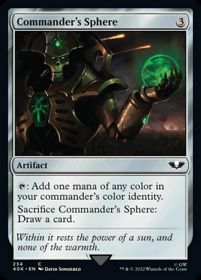 Commander's Sphere (234) (Surge Foil) [Warhammer 40,000] | Lots Moore NSW