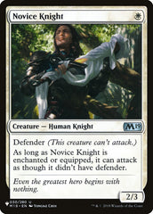 Novice Knight [The List] | Lots Moore NSW