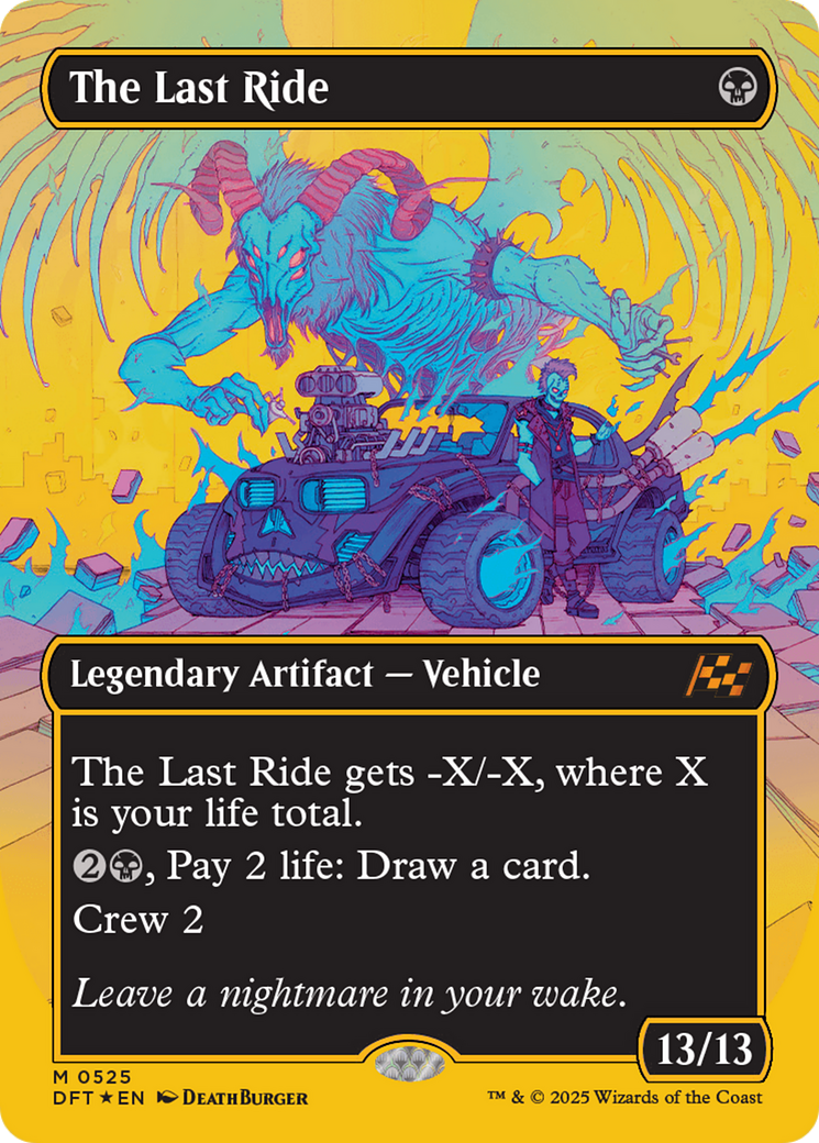 The Last Ride (Borderless) (First-Place Foil) [Aetherdrift] | Lots Moore NSW