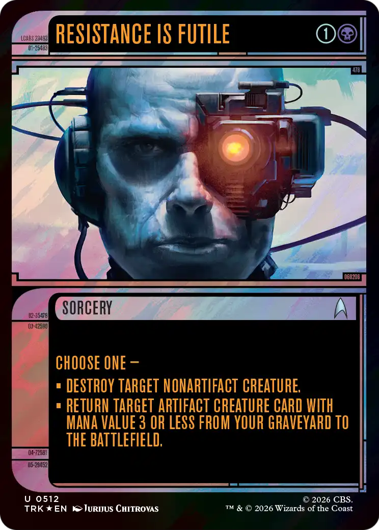 Resistance Is Futile (Showcase) (Surge Foil) [Star Trek] | Lots Moore NSW