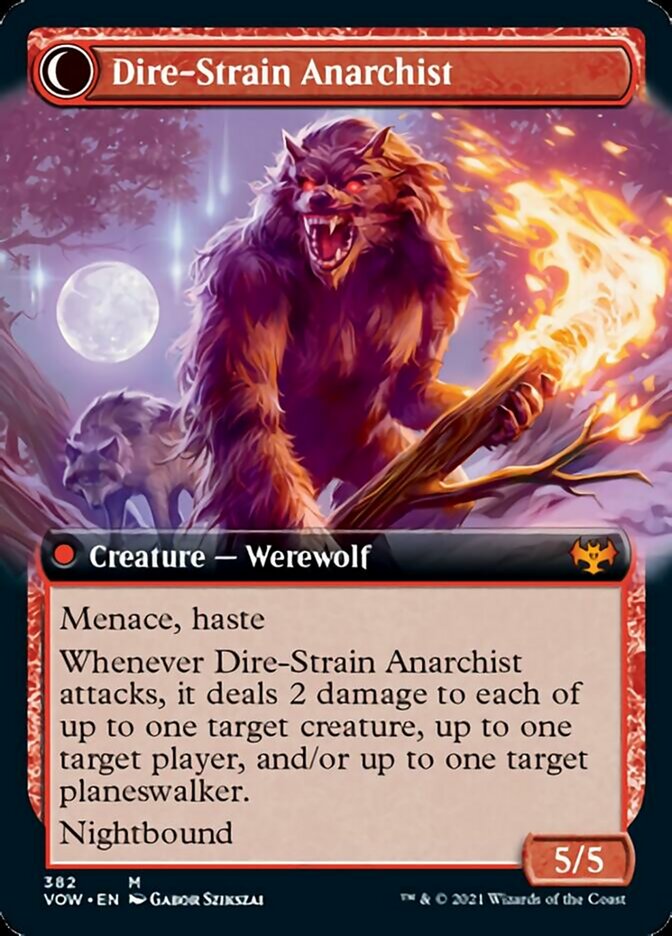 Volatile Arsonist // Dire-Strain Anarchist (Extended Art) [Innistrad: Crimson Vow] | Lots Moore NSW