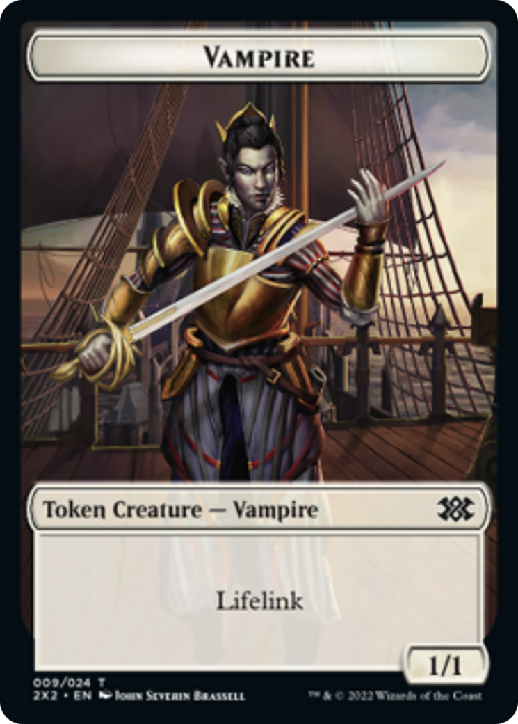 Bear // Vampire Double-Sided Token [Double Masters 2022 Tokens] | Lots Moore NSW