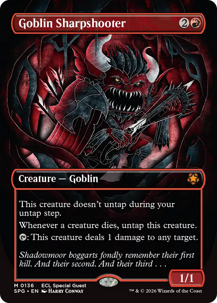 Goblin Sharpshooter (Borderless) [Lorwyn Eclipsed Special Guests] | Lots Moore NSW