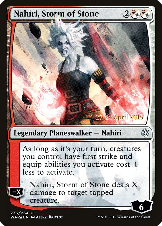 Nahiri, Storm of Stone [War of the Spark Prerelease Promos] | Lots Moore NSW