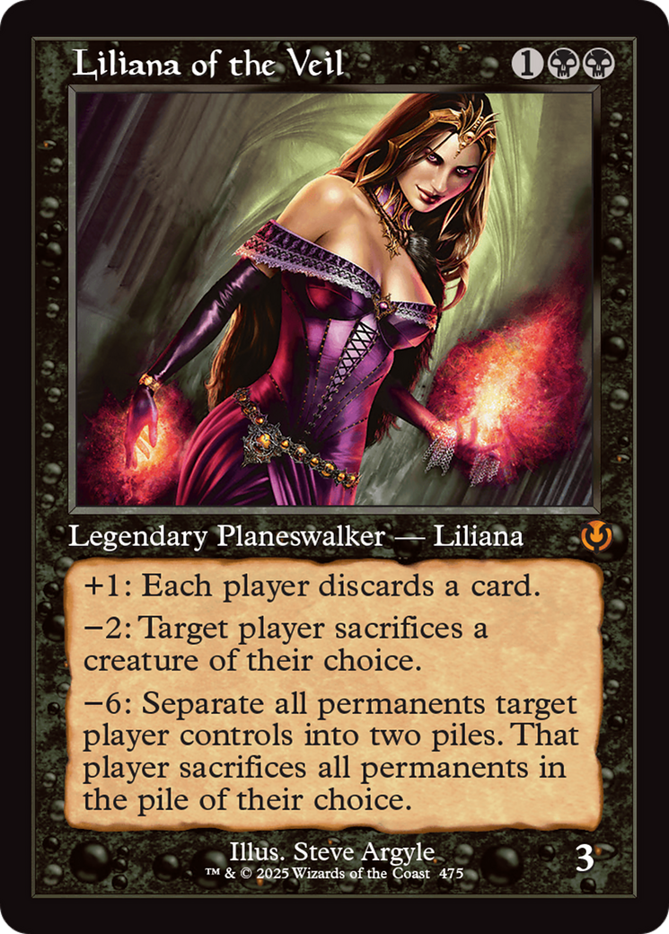 Liliana of the Veil (Retro Frame) [Innistrad Remastered] | Lots Moore NSW