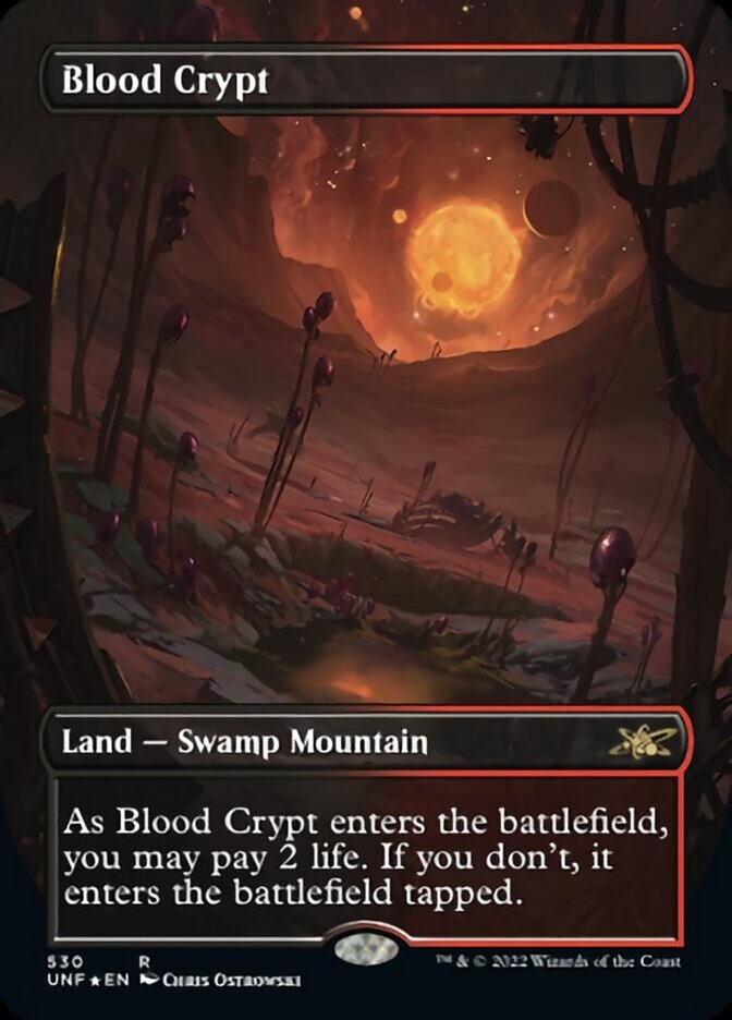 Blood Crypt (Borderless) (Galaxy Foil) [Unfinity] | Lots Moore NSW