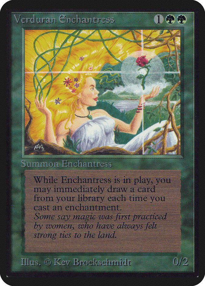 Verduran Enchantress [Alpha Edition] | Lots Moore NSW
