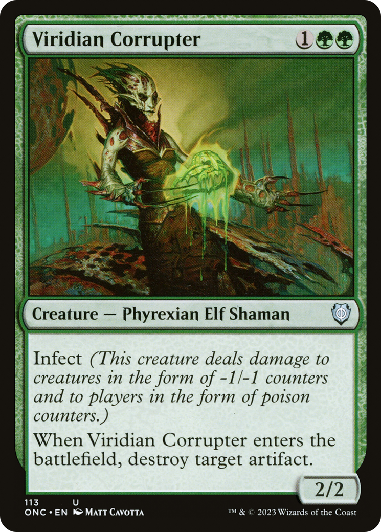 Viridian Corrupter [Phyrexia: All Will Be One Commander] | Lots Moore NSW