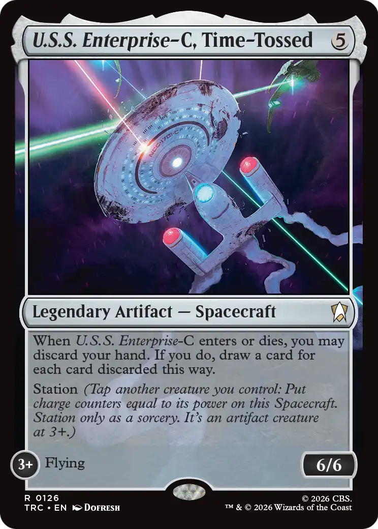 U.S.S. Enterprise-C, Time-Tossed (Surge Foil) [Star Trek Commander] | Lots Moore NSW