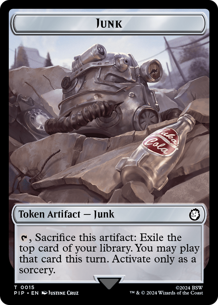 Junk // Squirrel Double-Sided Token [Fallout Tokens] | Lots Moore NSW