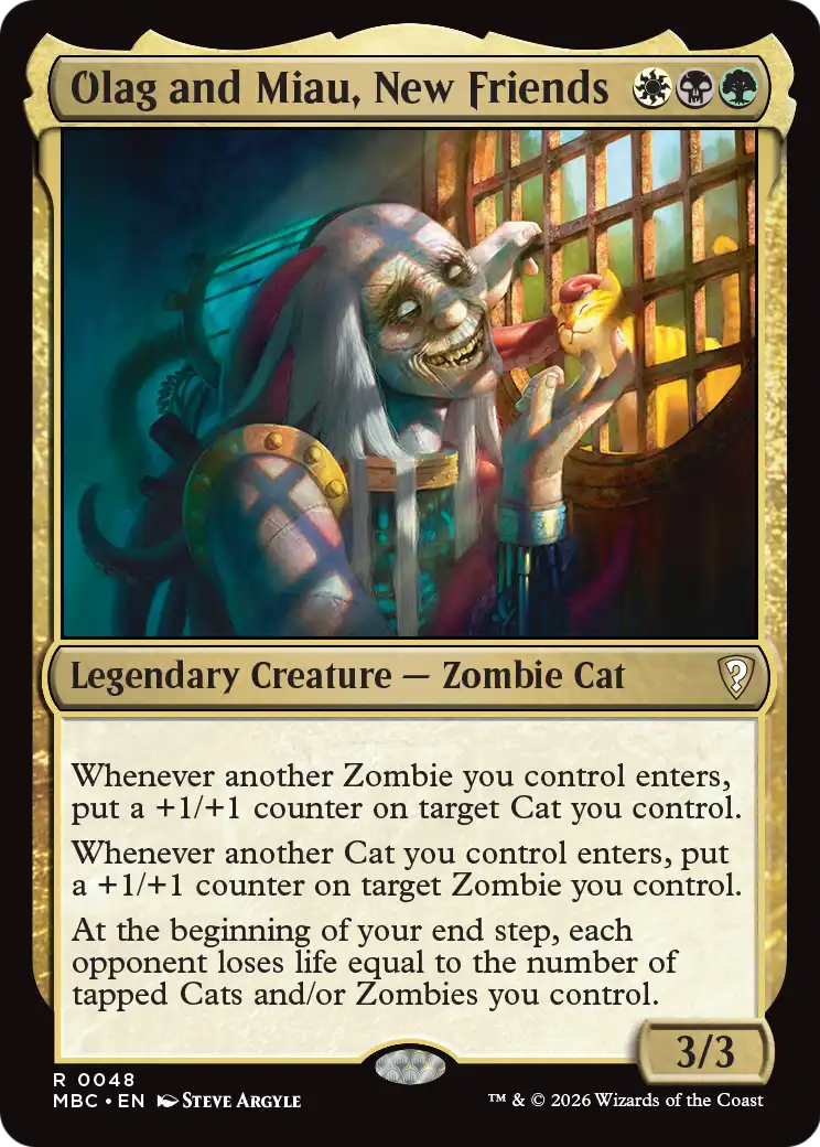 Olag and Miau, New Friends [Mystery Booster: Commander Edition] | Lots Moore NSW