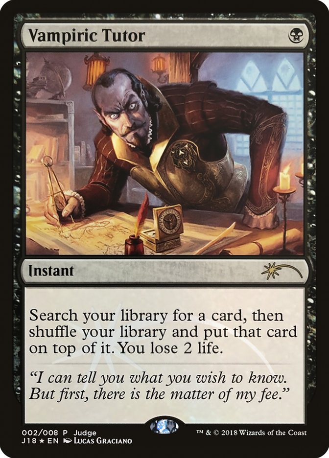 Vampiric Tutor [Judge Gift Cards 2018] | Lots Moore NSW