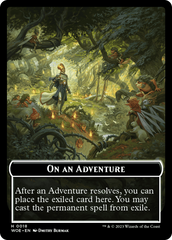 Wicked Role / Cursed Role // Emblem - On An Adventure Double-Sided Token [Wilds of Eldraine Tokens] | Lots Moore NSW