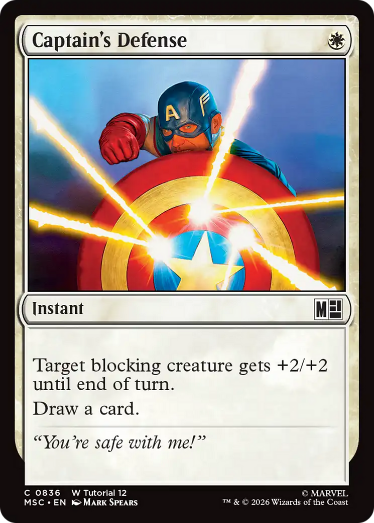 Captain's Defense [Marvel Super Heroes Commander] | Lots Moore NSW