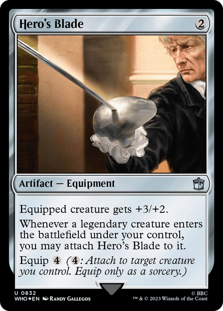 Hero's Blade (Surge Foil) [Doctor Who] | Lots Moore NSW