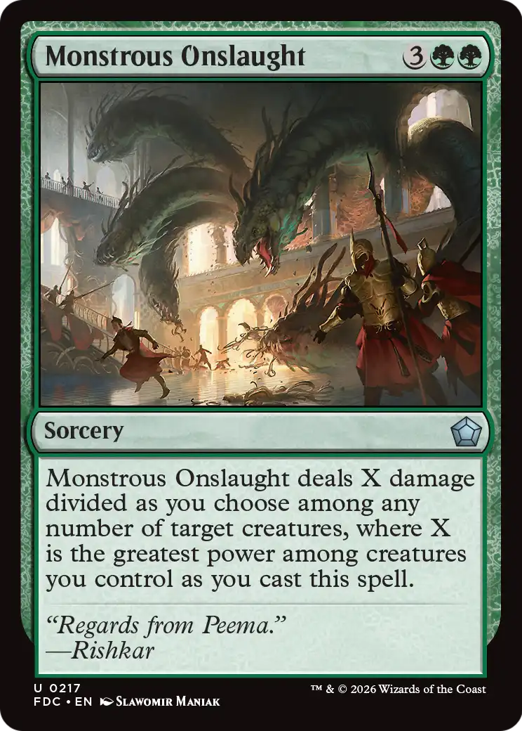 Monstrous Onslaught [Foundations Commander] | Lots Moore NSW