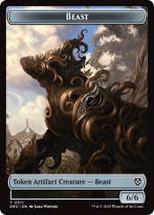 Beast (0010) // Beast (0011) Double-Sided Token [Aetherdrift Commander] | Lots Moore NSW