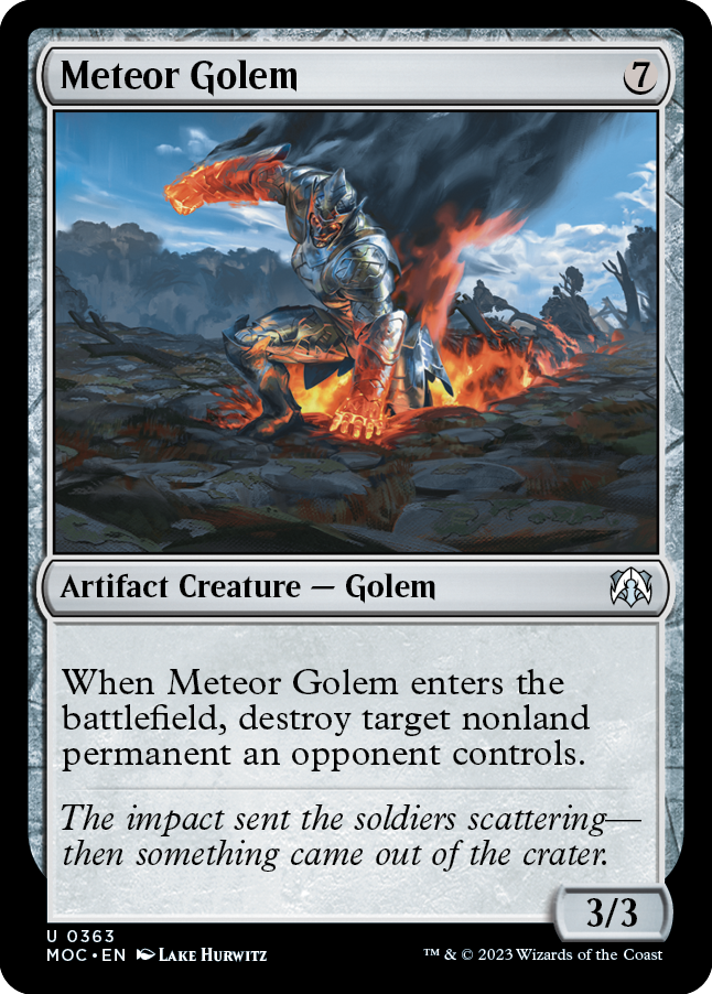 Meteor Golem [March of the Machine Commander] | Lots Moore NSW