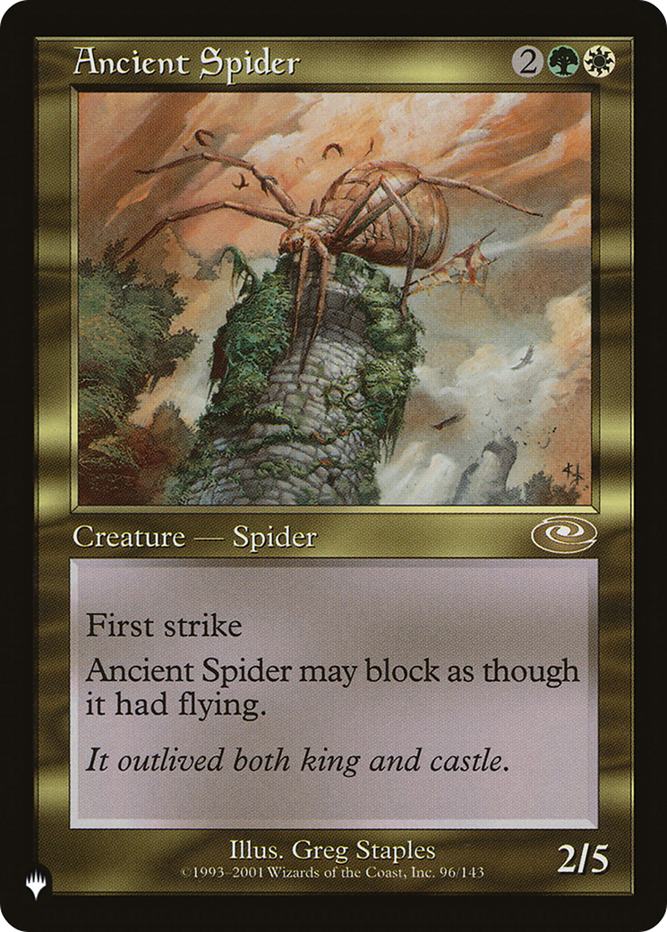 Ancient Spider [The List] | Lots Moore NSW