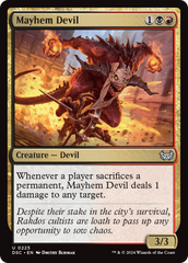 Mayhem Devil [Duskmourn: House of Horror Commander] | Lots Moore NSW