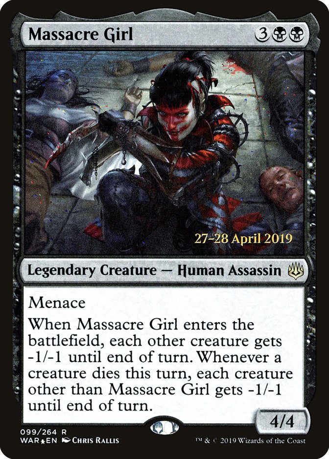 Massacre Girl [War of the Spark Prerelease Promos] | Lots Moore NSW