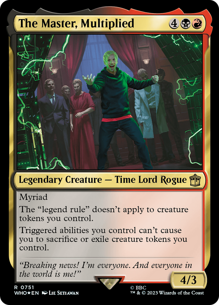 The Master, Multiplied (Surge Foil) [Doctor Who] | Lots Moore NSW