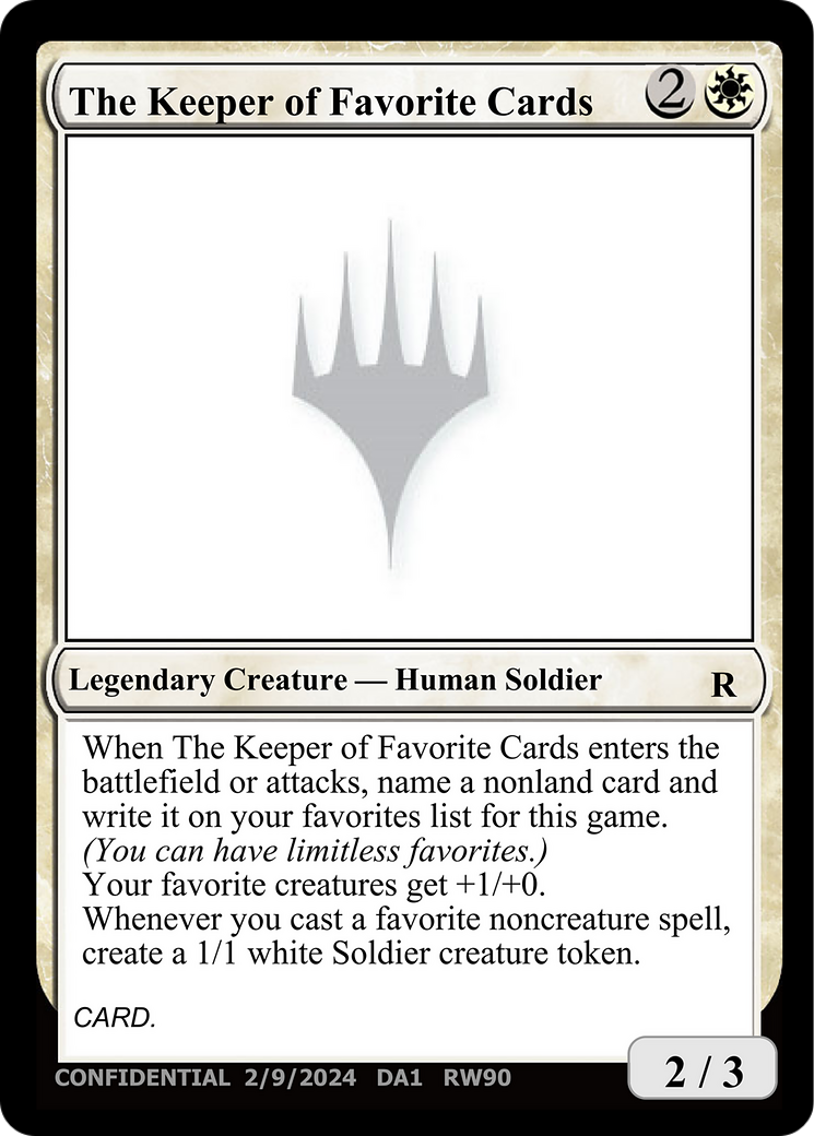 The Keeper of Favorite Cards [Unknown Event] | Lots Moore NSW