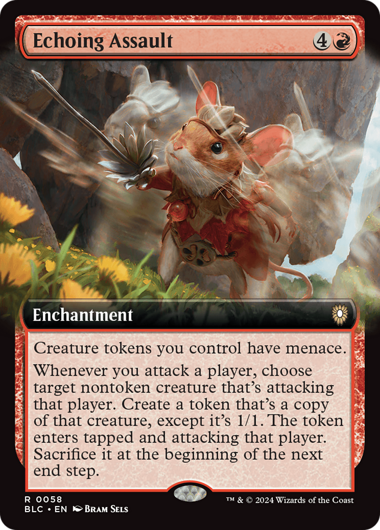 Echoing Assault (Extended Art) [Bloomburrow Commander] | Lots Moore NSW