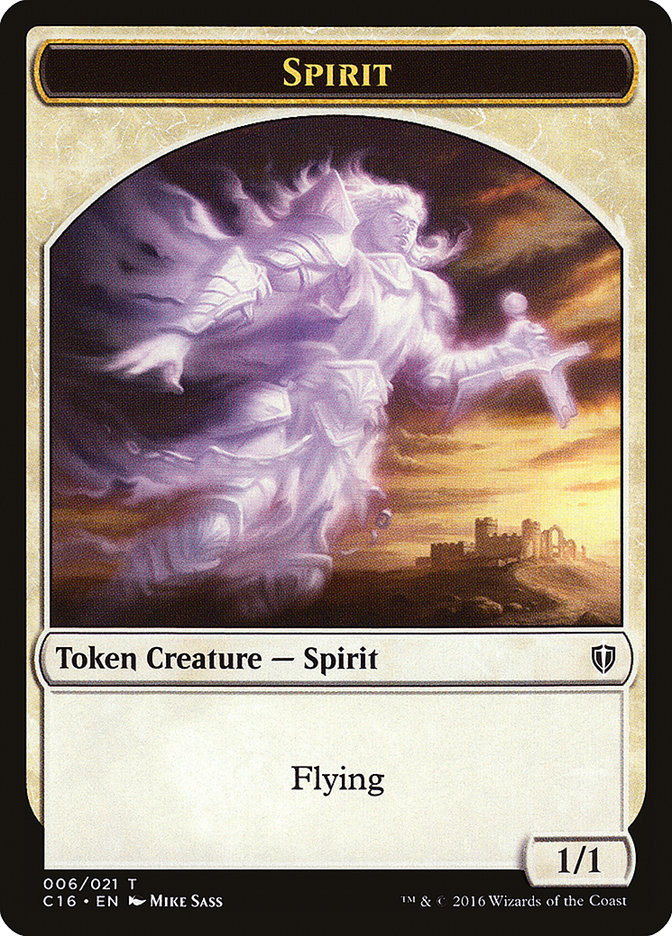 Spirit (006) // Bird (002) Double-Sided Token [Commander 2016 Tokens] | Lots Moore NSW