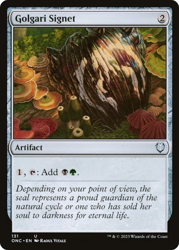 Golgari Signet [Phyrexia: All Will Be One Commander] | Lots Moore NSW